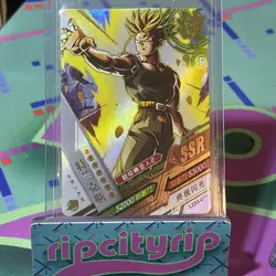 Super Saiyan Trunks SSR - Dragon Ball Trading Card LZ 77 Holo Foil Heros Tc8 - Image 3