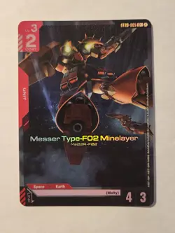 Messer Type-F02 Minelayer ST08-005 C+ Flash of Radiance Foil Gundam Card Game NM - Image 1
