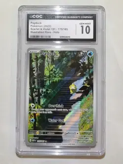 Psyduck 175/165 English 151 IR Gem Mint 10 CGC Graded Pokemon Card Holo 2023 - Image 2