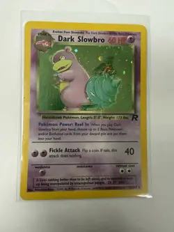 Dark Slowbro Holo 12/82 – Team Rocket 2000 WOTC – Vintage Pokemon Card LP - Image 2