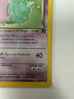 Dark Slowbro Holo 12/82 – Team Rocket 2000 WOTC – Vintage Pokemon Card LP - Image 5