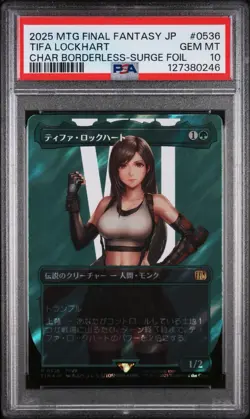PSA 10 Magic the Gathering MTG Tifa Lockhart Surge Foil 536 Final Fantasy JPN - Image 1