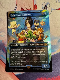 Lulu, Stern Guardian (Chocobo Track Foil Borderless) - NM - FIN Final MTG Magic - Image 1