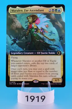MTG Maralen, Fae Ascendant (Extended Art) Lorwyn Eclipsed Foil #376 - Image 1