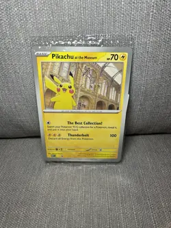 Pokemon Pikachu at the Museum Card Jumbo Natural History NHM Promo Card || - Image 1