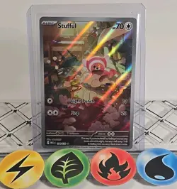 Pokemon TCG Stufful 154/132 Mega Evolution Illustration Rare 2025 NM - Image 1