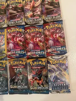Pokemon Sun & Moon Booster Pack Lot Of 12 Packs Sword & Shield - Image 5