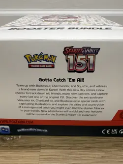 Pokemon 151 Scarlet & Violet Booster Bundle Display Case - BOX ONLY - Image 4
