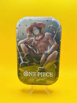 One Piece Tin Pack Set Vol 2 | TS-02 OP-13 Factory Sealed Portgas.D.Ace 2 Packs - Image 1