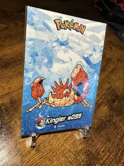 2024 Pokemon Peru Crystal Card Collection #099 Kingler Cracked Ice - Image 3