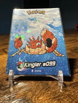 2024 Pokemon Peru Crystal Card Collection #099 Kingler Cracked Ice - Image 4