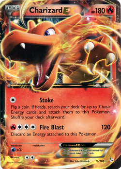Pokemon TCG Charizard EX (OVERSIZED) 011/106 Jumbo Cards Holo - Image 1