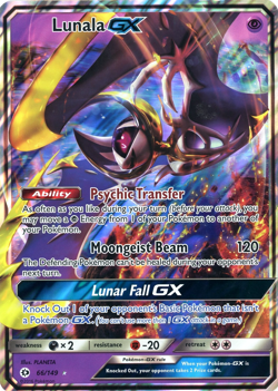Pokemon TCG Lunala GX (OVERSIZED) 066/149 Jumbo Cards Holo - Image 1