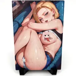 Dragon Ball Z Android 18 Sexy Anime Waifu Girl Doujin Lewd Goddess Story Card - Image 1