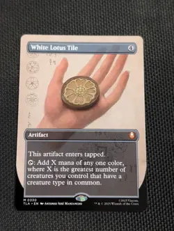 White Lotus Tile Borderless MTG Avatar: The Last Airbender NM - Image 1