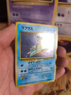 Pokemon Karte Card Lapras Mysterious Of Fossil 1997 Holo Wotc japanese VG- - Image 2