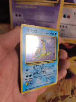Pokemon Karte Card Lapras Mysterious Of Fossil 1997 Holo Wotc japanese VG- - Image 3