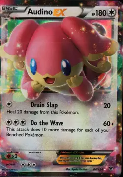 Audino-EX - 84/124 - Holo Rare ex - XY Fates Collide #84/124 Pokemon TCG - Image 1