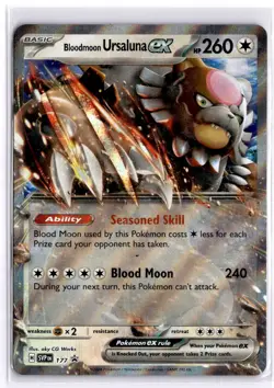 Bloodmoon Ursaluna ex – SVP 177 – Black Star Promo PROMO - NM - Pokemon - Image 1