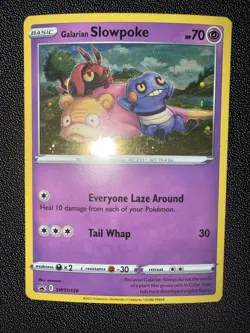 Galarian Slowpoke SWSH126 Black Star Promo Holo Pokemon Card SWSH - Image 1