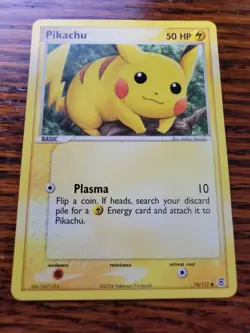 Pikachu 74/112 EX FireRed & LeafGreen Nintendo Pokemon Card LP - Image 1