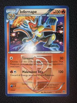 Pokemon TCG Infernape Plasma Storm 17/135 - Image 1