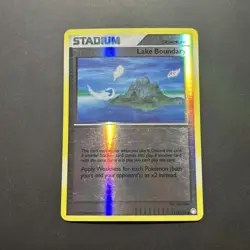 Lake Boundary Reverse Holo 112/123 Pokemon MP Condition (Mysterious Treasures) - Image 1