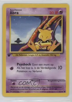 Abra Dutch 1st Ed. Pokemon Base Set #43 1999 - Image 1