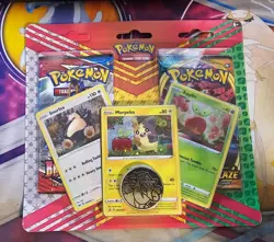 Pokemon TCG Morpeko, Snorlax, Applin 2-Pack Blister w/ Coin - SEALED - 2021 - Image 1