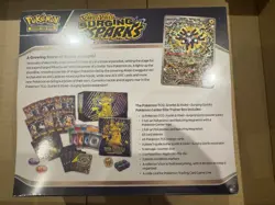 Surging Sparks Pokemon Center ETB Elite Trainer Box - **Tiny corner tear** - Image 3