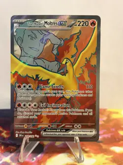 Pokemon Destined Rivals - Team Rocket’s Moltres ex Ultra Rare 208/182 - Image 1