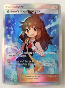 Green's Exploration (Full Art) Ultra Rare Unbroken Bonds 209/214 Minty Pokemon - Image 1
