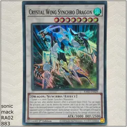 Crystal Wing Synchro Dragon - RA02-EN029 - 1st Edition Yugioh - Image 1