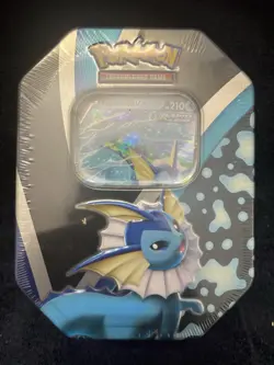 Pokemon Trading Card Game: Eevee Evolutions Tin - Vaporeon V - Image 1
