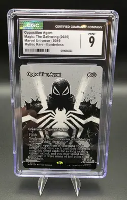 Opposition Agent (Borderless) Marvel Universe Eternal Regular Mythic 0019 CGC 9 - Image 1