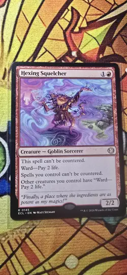 Hexing Squelcher Lorwyn Eclipsed Regular Creature Rare MTG NM - Image 1