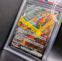 Team Rocket's Moltres ex 208/182 Sv10 Destined Rivals Holo English PSA GEM MT 10 - Image 4