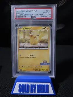 Pokemon 2025 Japanese Illustration Contest Pikachu #242/Sv-p PSA 10 - Image 1