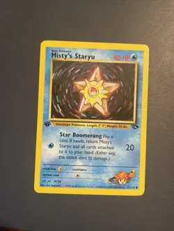 1st Edition Misty’s Staryu 92/132 - Gym Challenge - Near Mint - Image 1
