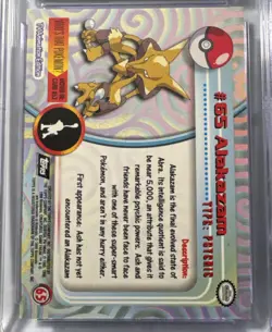 CGC 10 Gem Mint Pokemon Topps 1999 Series 1 - 65 Second Print Silver Foil - Image 4