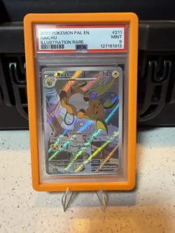 2023 POKEMON PAL EN-PALDEA EVOLVED ILLUSTRATION RARE #211 RAICHU PSA 9 - Image 1
