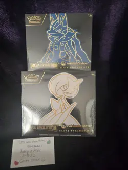 Pokemon Center Mega Evolution Elite Trainer Box SET, Gardevoir & Lucario PAIR - Image 1