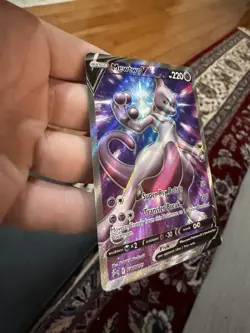 Pokemon Mewtwo V Card - Super Psy-Bolt & Transfer Break Moves - Image 2