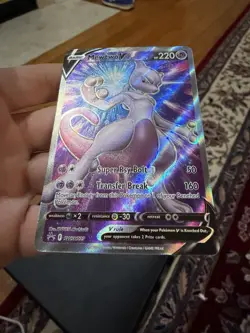 Pokemon Mewtwo V Card - Super Psy-Bolt & Transfer Break Moves - Image 4