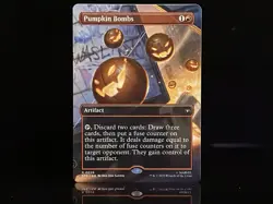 Pumpkin Bombs #0026 SPE R (Borderless Non-Foil) Marvel's Spider-Man Eternal MTG - Image 1