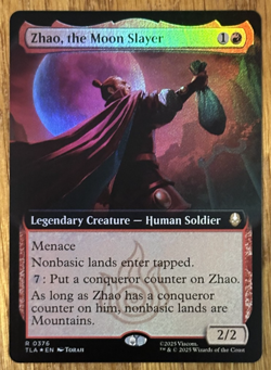 MTG Avatar: The Last Airbender, Zhao, the Moon Slayer - Extended Art Foil - Image 1