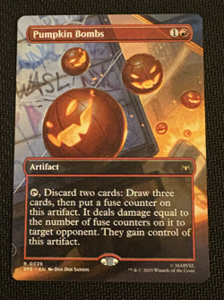 Pumpkin Bombs (0026) (Rare) (Non-Foil) (Borderless) Spider-Man Eternal M/NM - Image 1