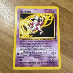 Mr. Mime - 27/130 - Pokemon Base Set 2 Rare Card WOTC NM - Image 1