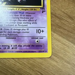 Mr. Mime - 27/130 - Pokemon Base Set 2 Rare Card WOTC NM - Image 4