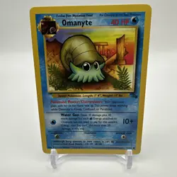 Omanyte 52/62 Pokemon TCG 1999 Original Fossil Set Regular Unlimited Common NM - Image 1